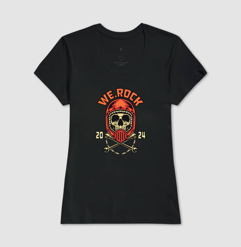 camiseta werock motorcycle tool feminina