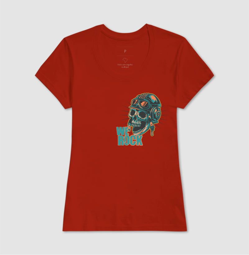 camiseta werock motorcycle crazy feminina