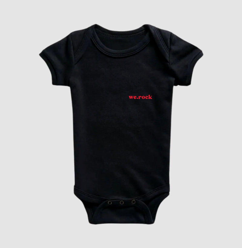 body infantil werock logo simple red