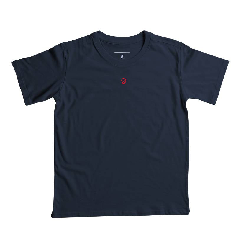 camiseta infantil werock skull logo red