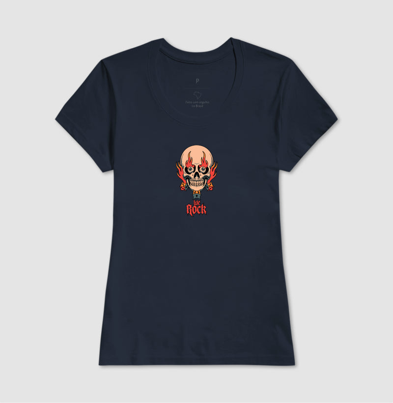 camiseta werock dados feminina