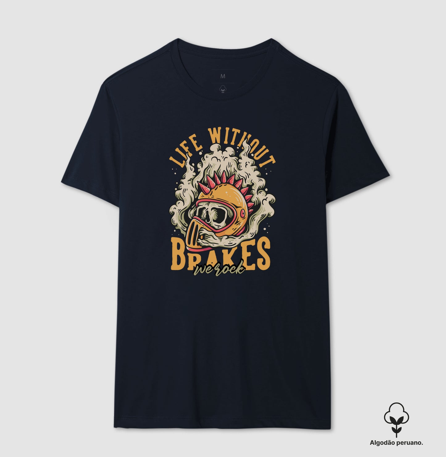 camiseta algodão peruano werock brakes masculina