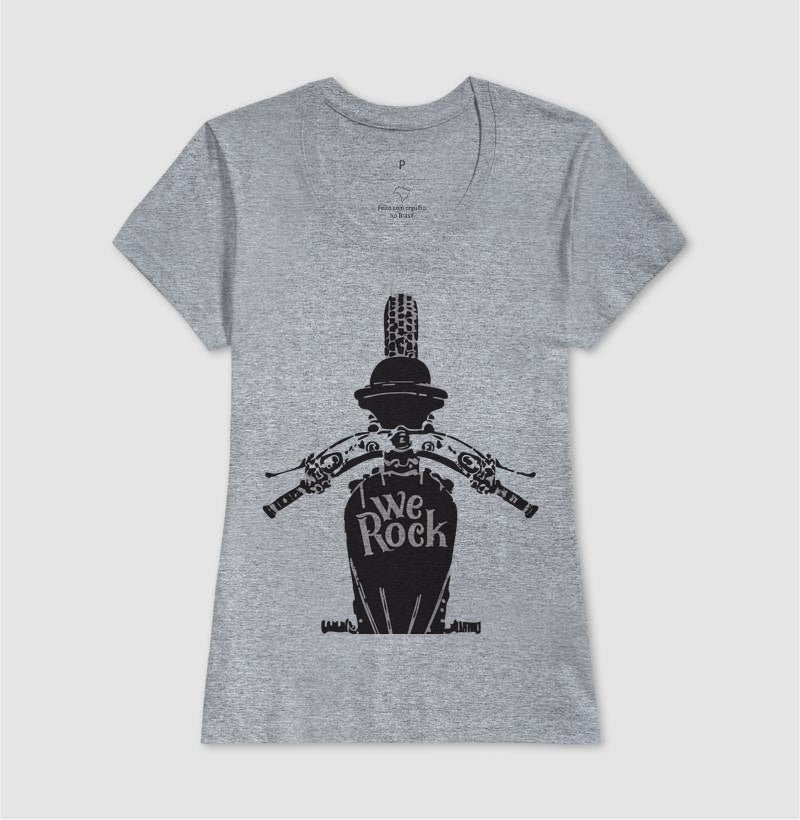 camiseta werock motorcycle driving feminina