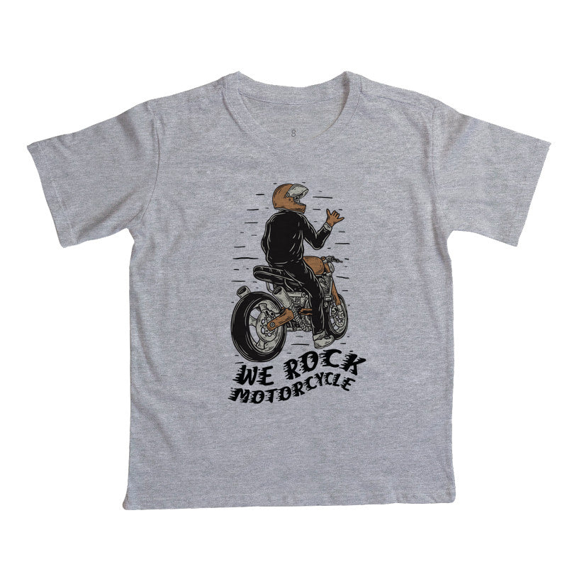 camiseta infantil werock motorcycle hang loose