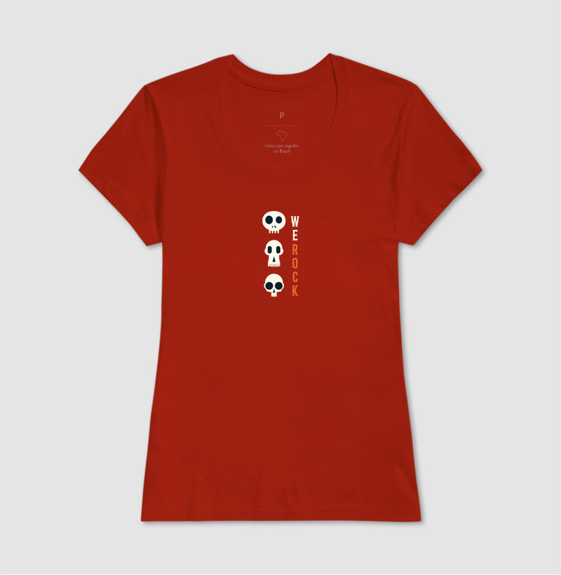 camiseta werock Vskulls feminina