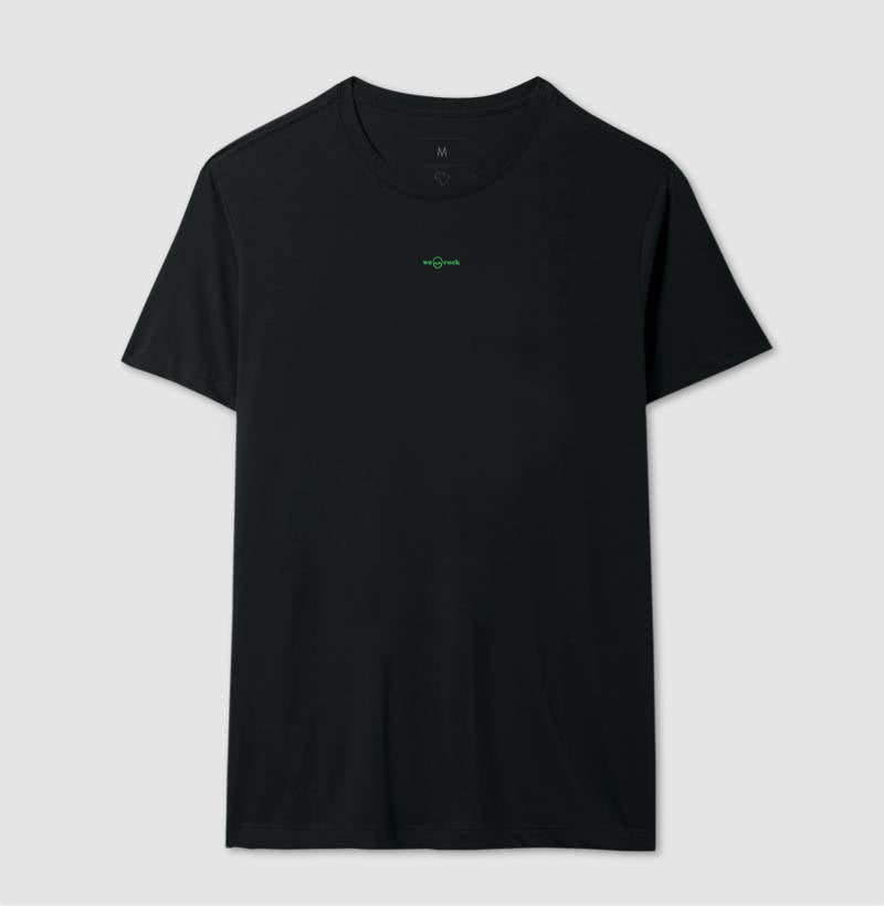 camiseta basic werock logo green masculina