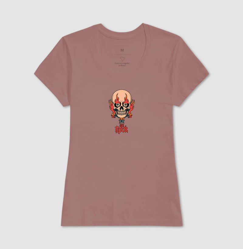 camiseta werock dados feminina