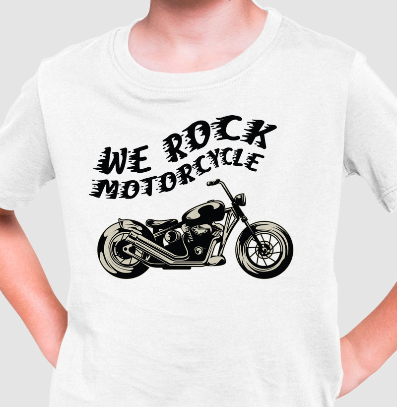 camiseta infantil werock custom motorcycle