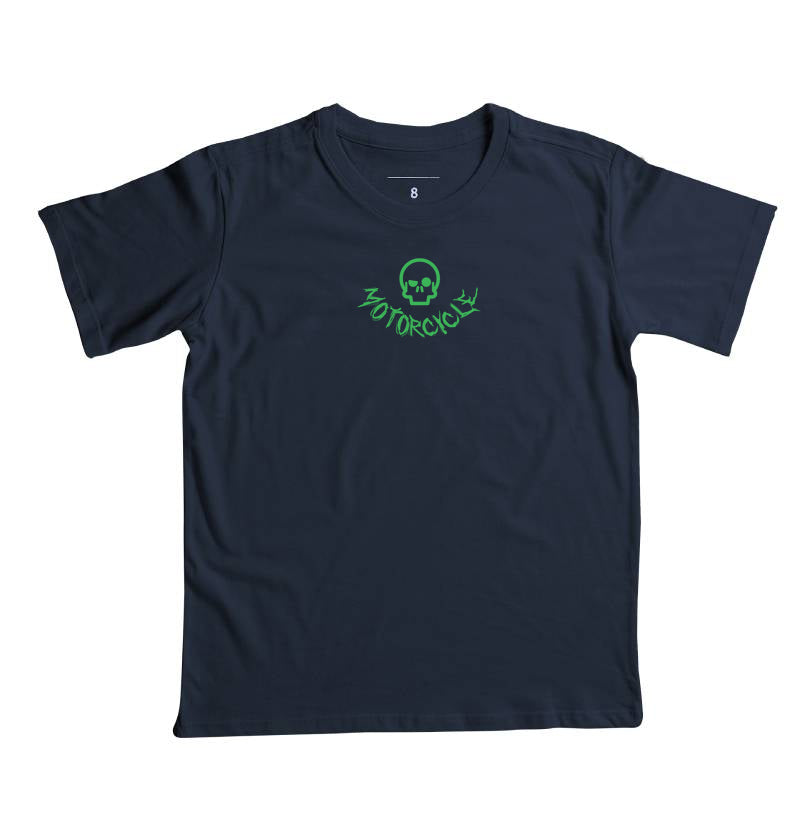 camiseta infantil werock motorcycle logo