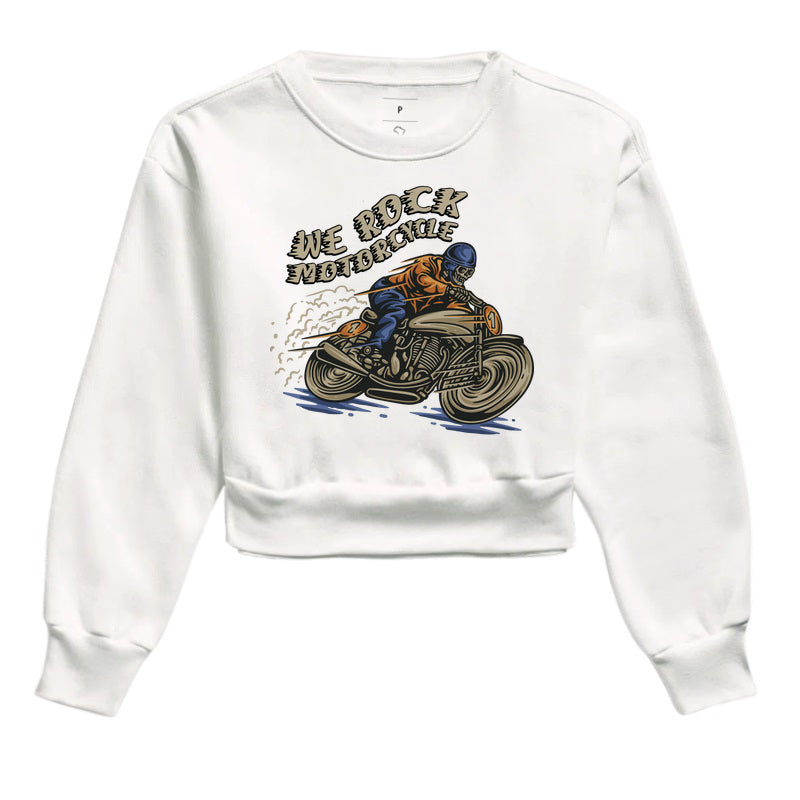 cropped moletom werock motorcycle