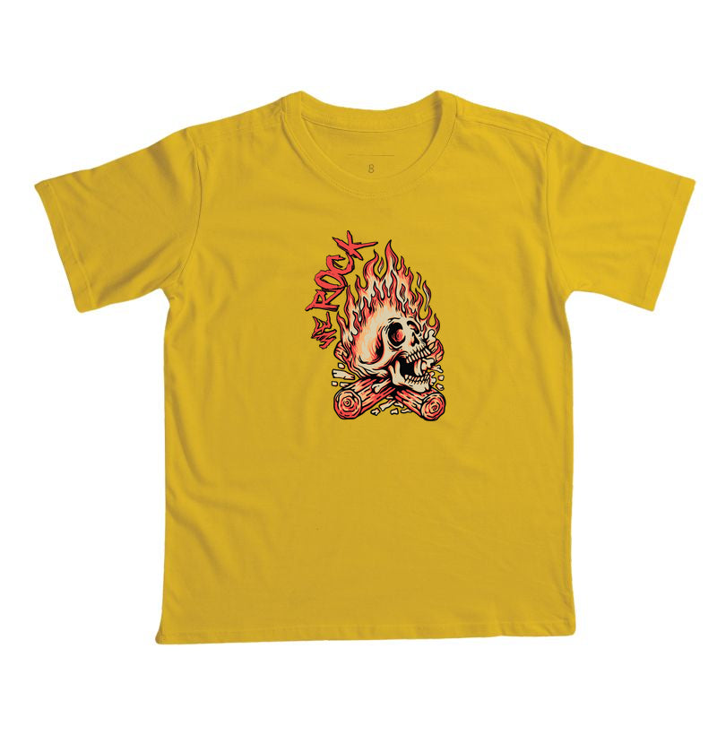 camiseta infantil werock bonfire