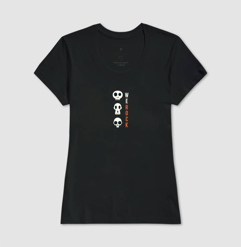 camiseta werock Vskulls feminina
