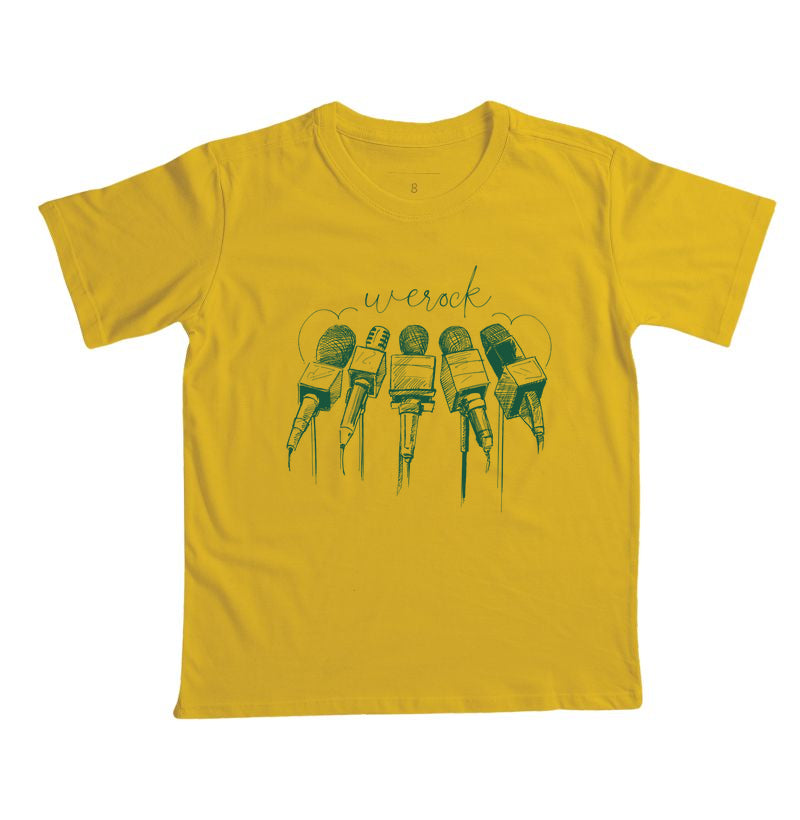 camiseta infantil werock mics
