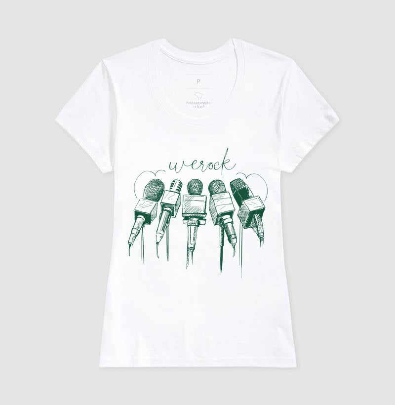 camiseta werock mics feminina