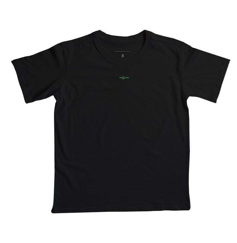 camiseta infantil basic werock logo green