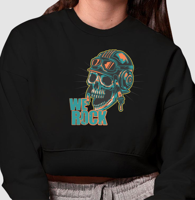 cropped moletom werock motorcycle crazy