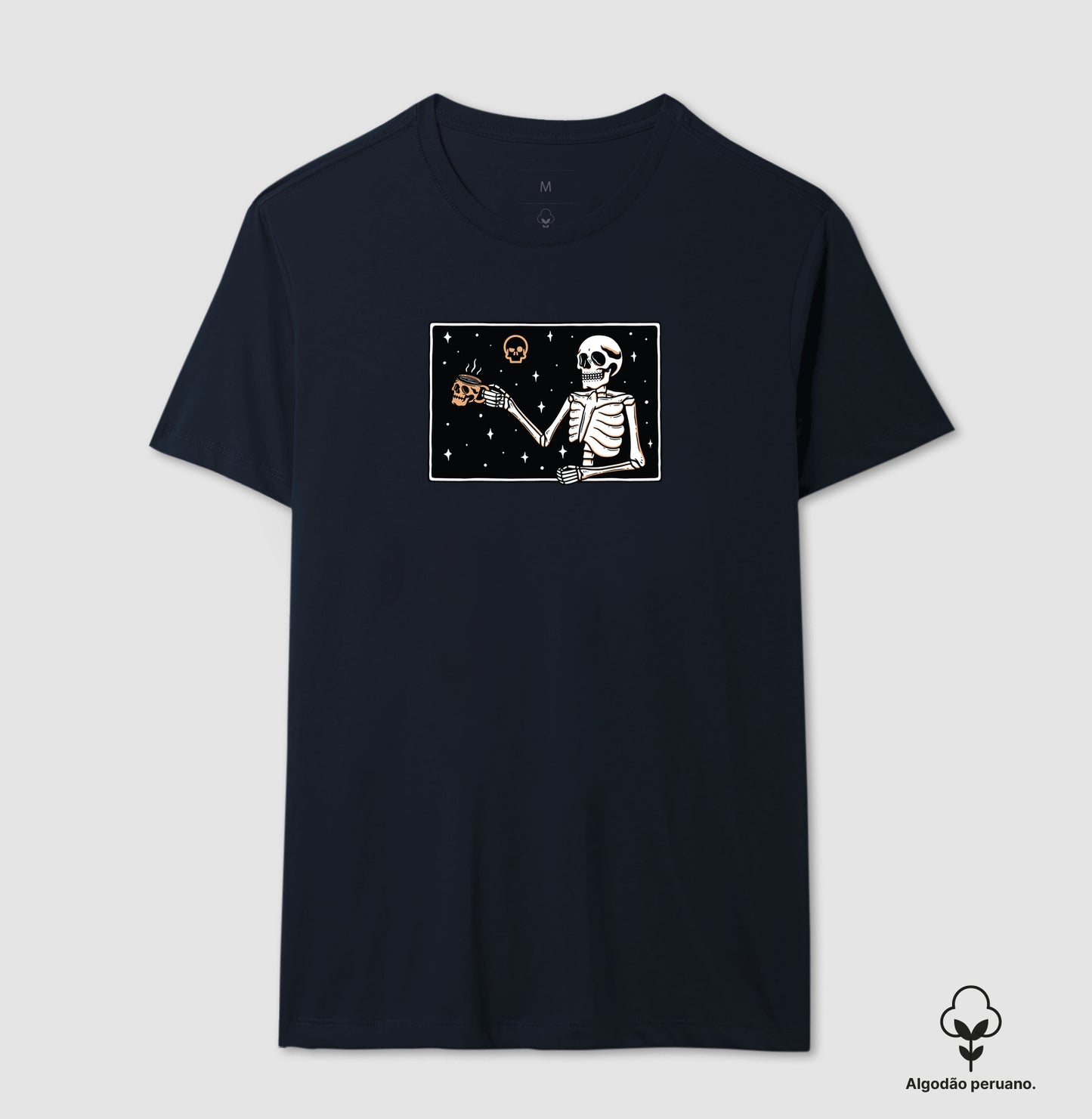 camiseta algodão peruano werock frame masculina