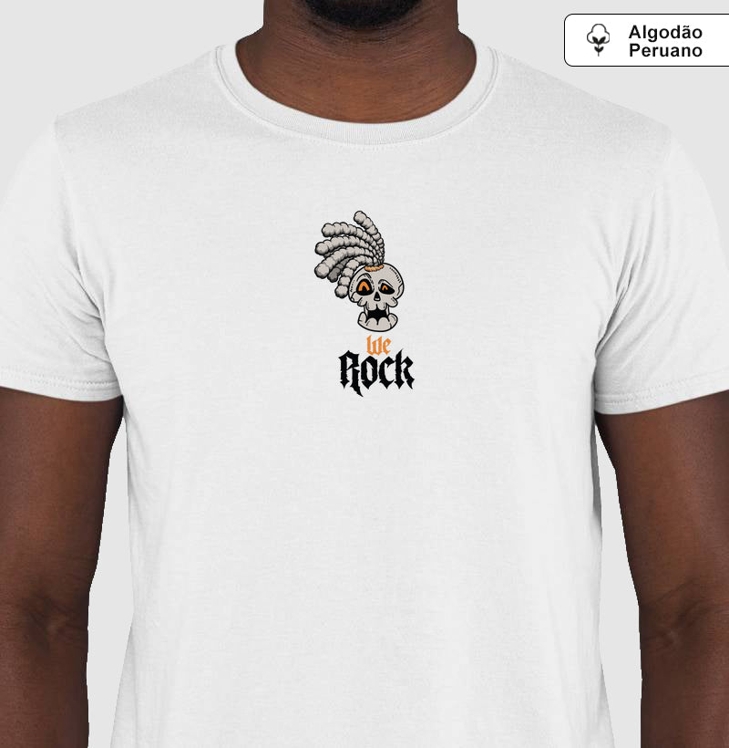 camiseta algodão peruano werock dread masculina