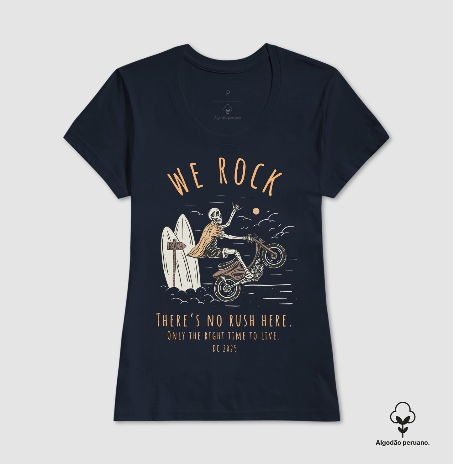 camiseta algodão peruano werock rush feminina