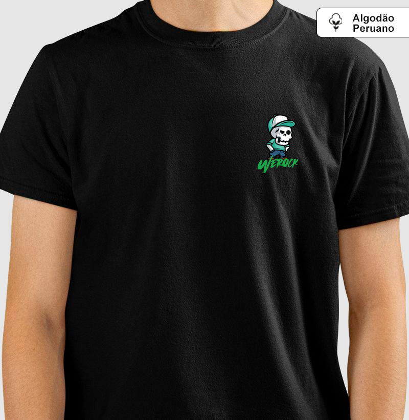 camiseta algodão peruano werock angry masculina