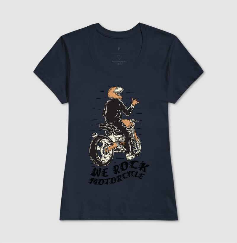 camiseta werock motorcycle hang loose feminina