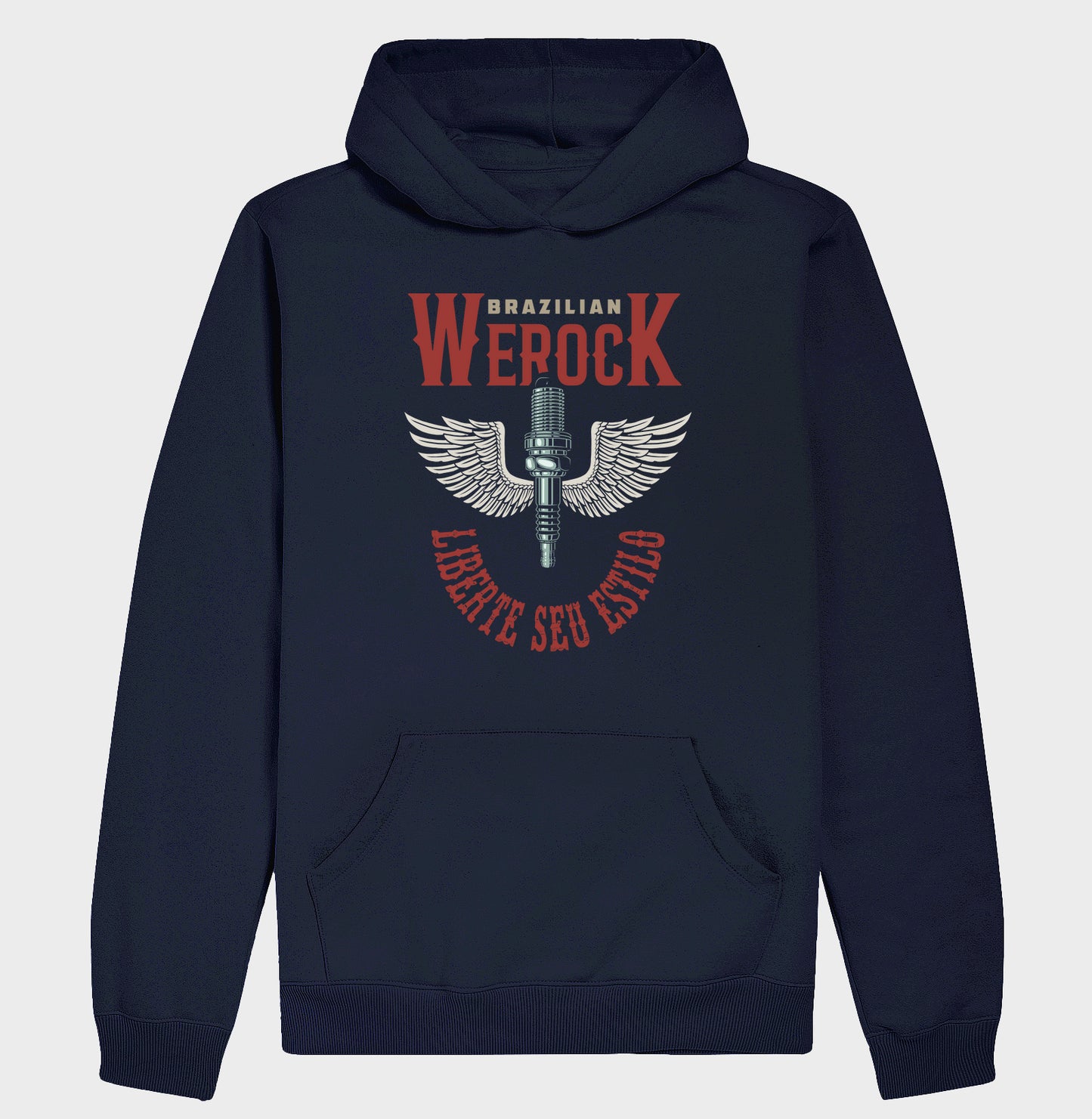 moletom werock motorcycle wings