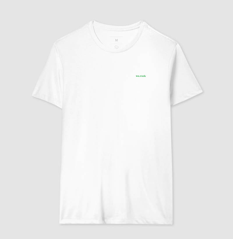 camiseta werock logo simple green masculina