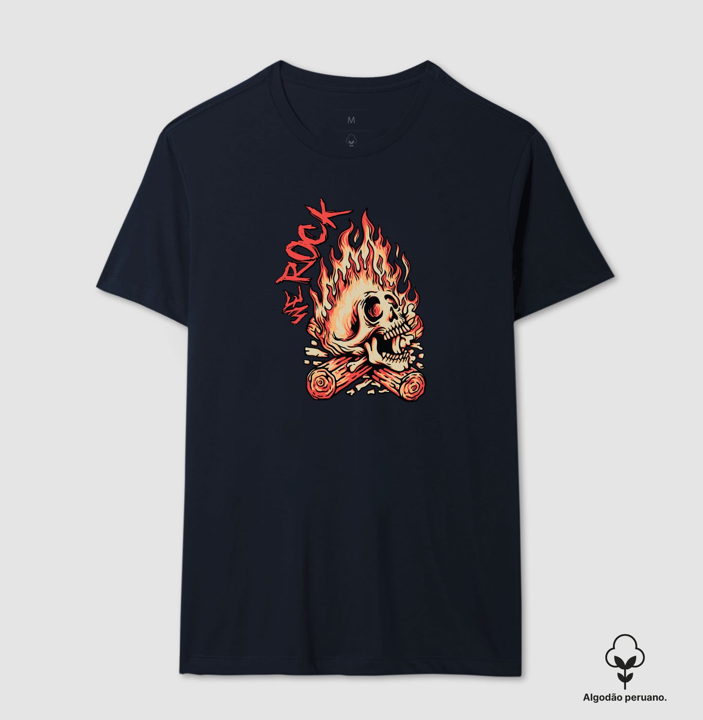 camiseta algodão peruano werock bonfire masculina
