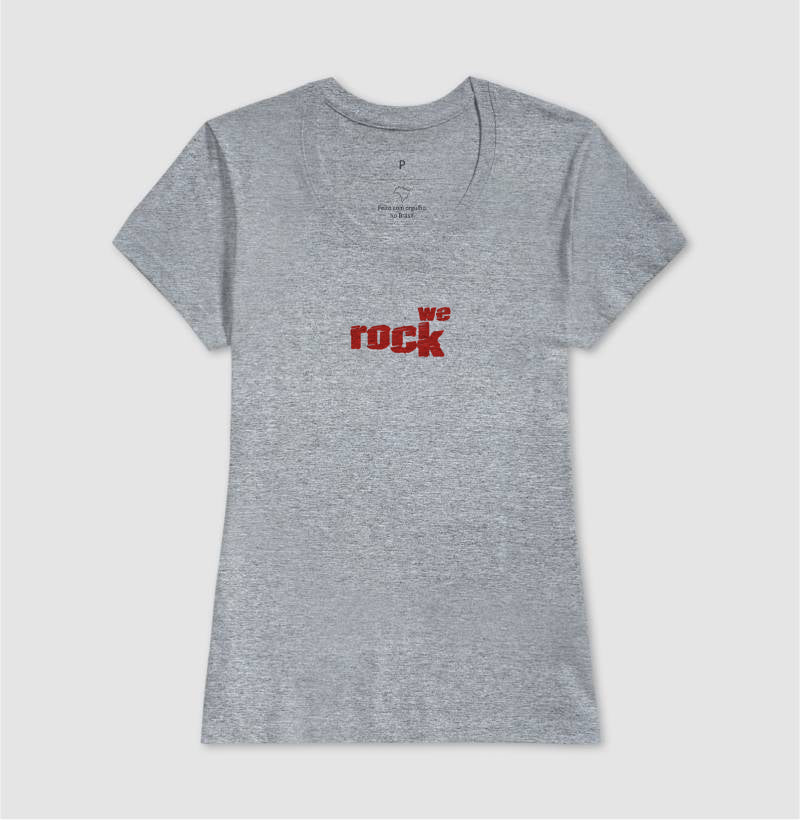 camiseta werock logo rock feminina