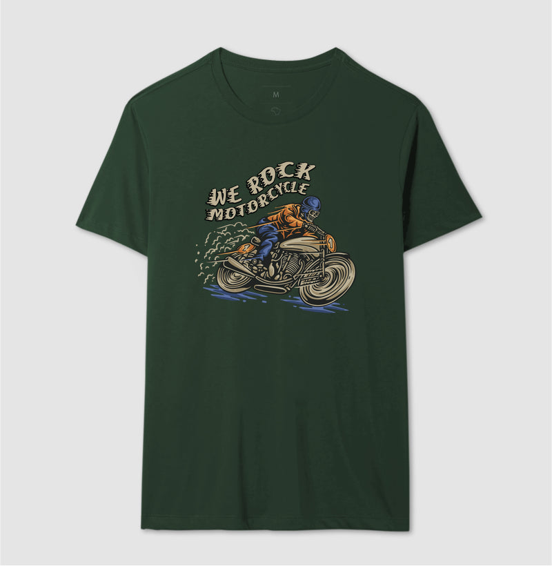 camiseta werock motorcycle masculina