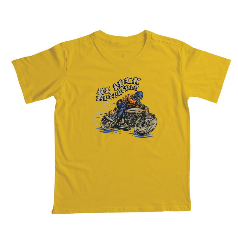 camiseta infantil werock motorcycle