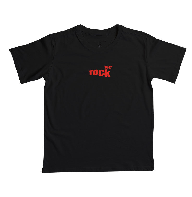 camiseta infantil werock logo rock
