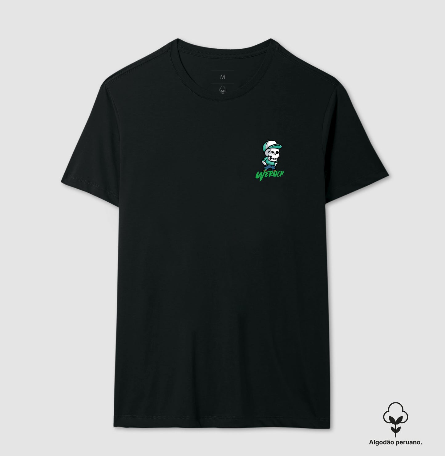 camiseta algodão peruano werock angry masculina