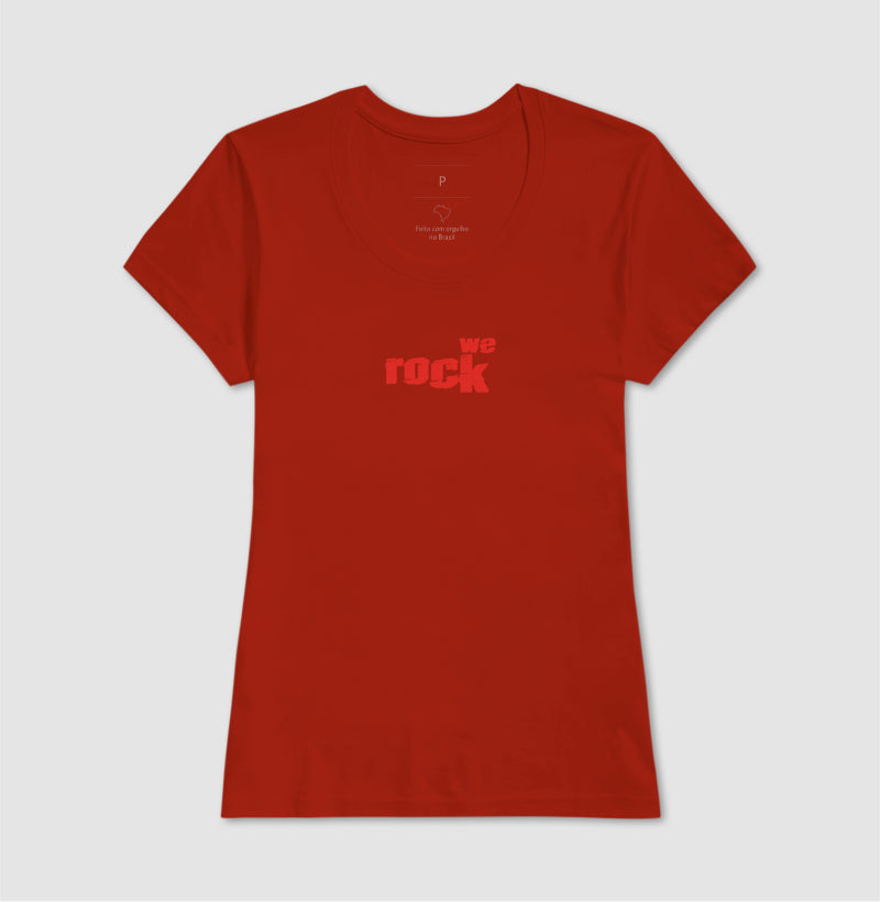 camiseta werock logo rock feminina