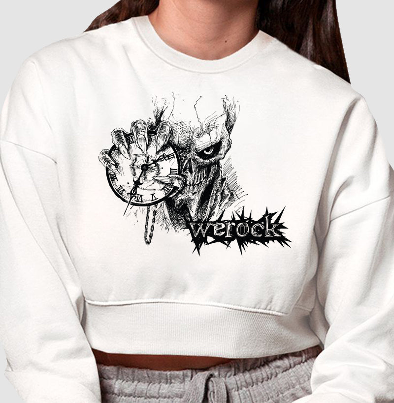 cropped moletom werock time