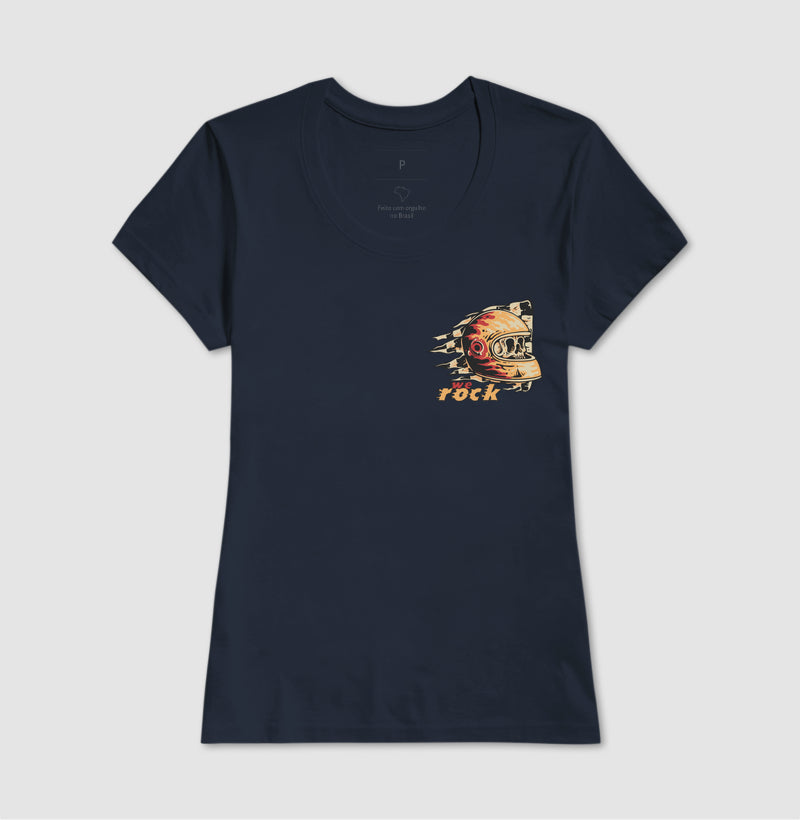 camiseta werock helmet racing feminina