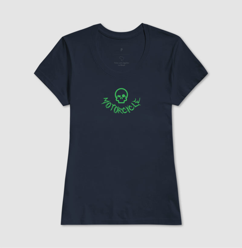 camiseta werock motorcycle logo feminina