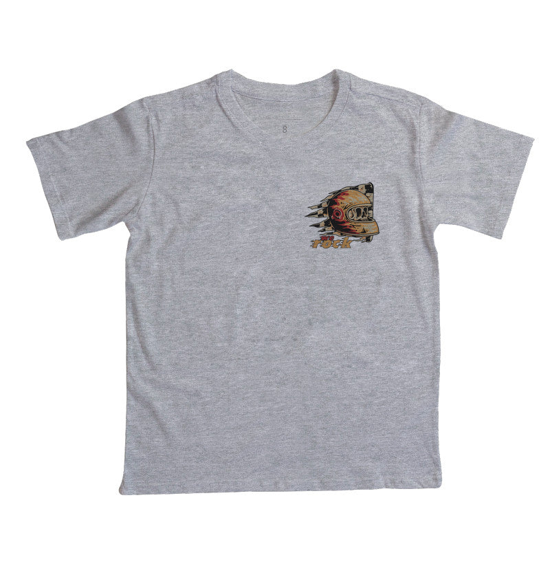 camiseta infantil werock helmet racing