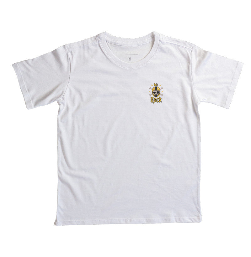 camiseta infantil werock motorcycle skull