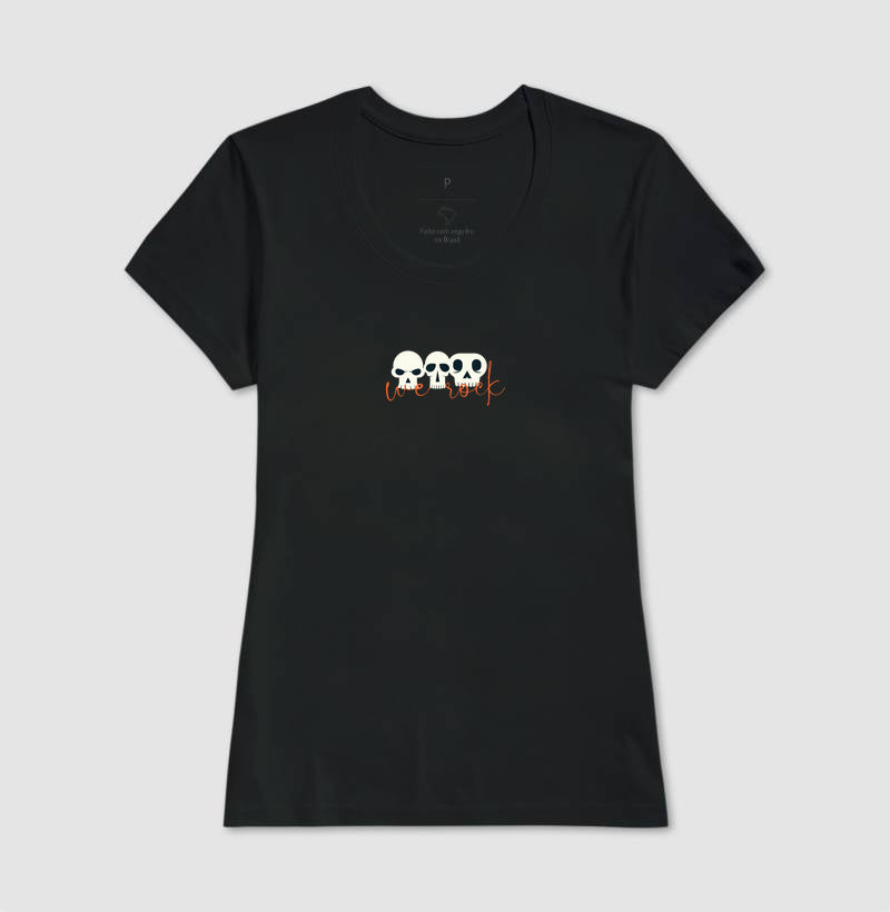 camiseta werock Hskulls feminina