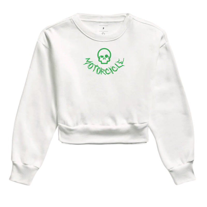 cropped moletom werock motorcycle logo