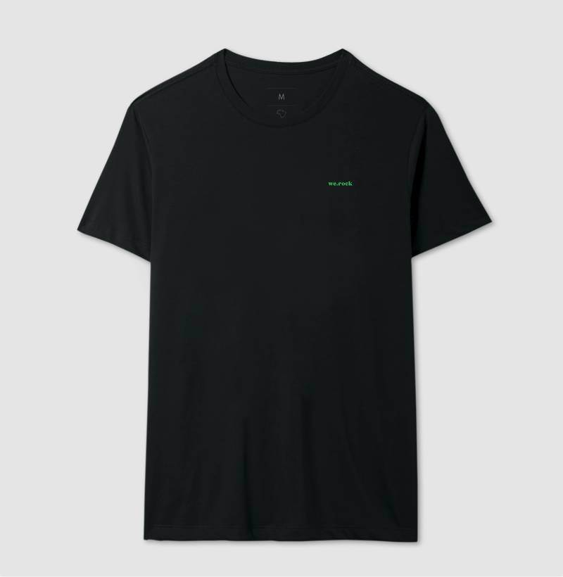 camiseta werock logo simple green masculina