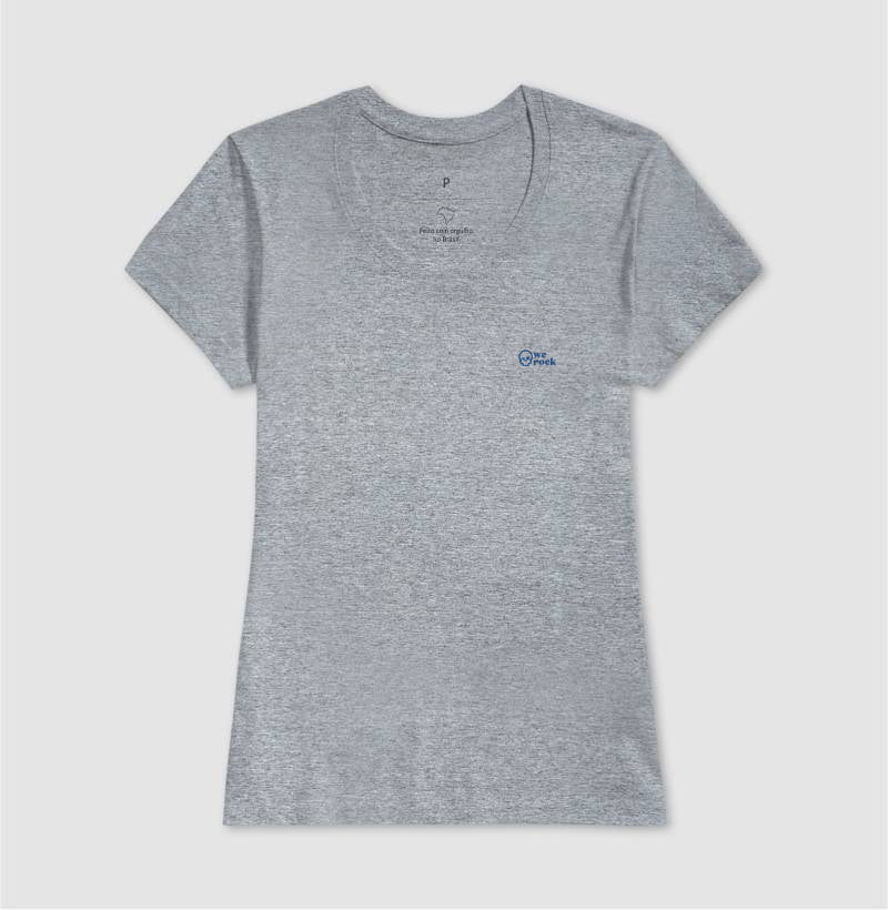 camiseta werock skull blue feminina