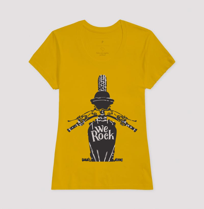 camiseta werock motorcycle driving feminina