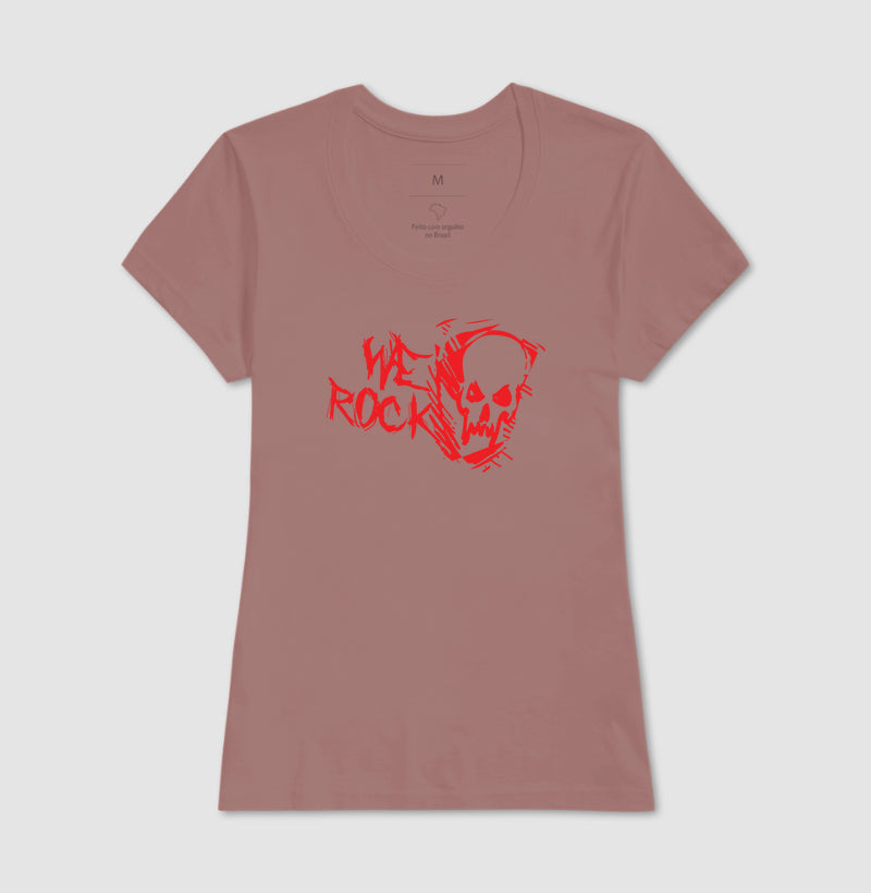 camiseta werock ghost red feminina