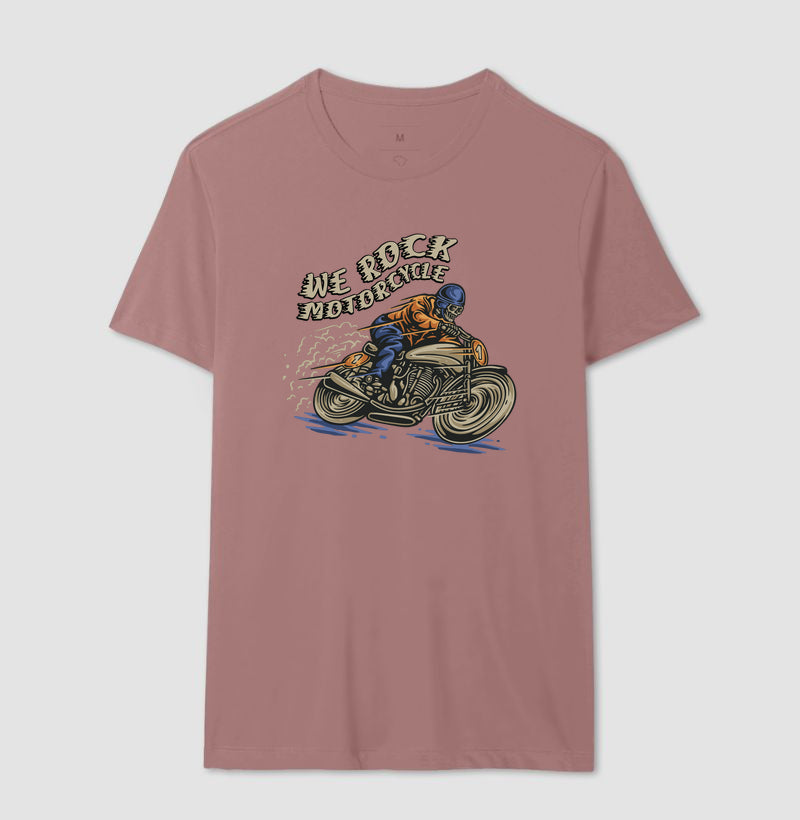 camiseta werock motorcycle masculina