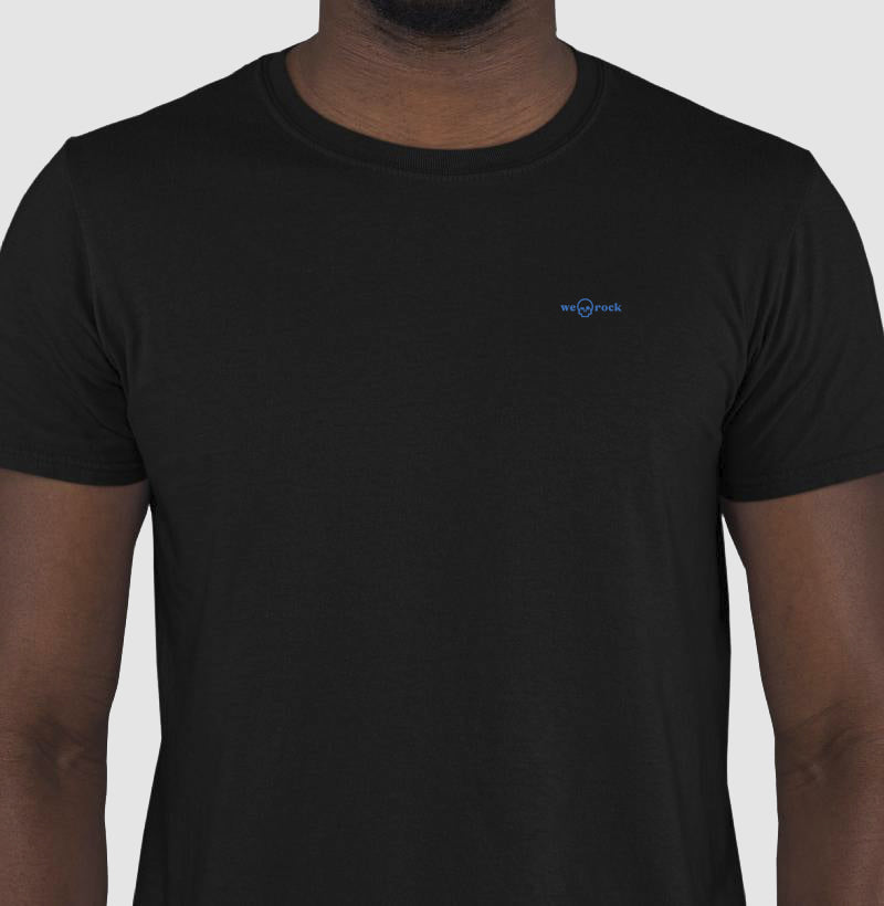 camiseta basic werock logo blue masculina