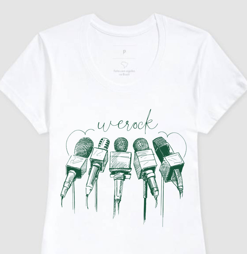 camiseta werock mics feminina