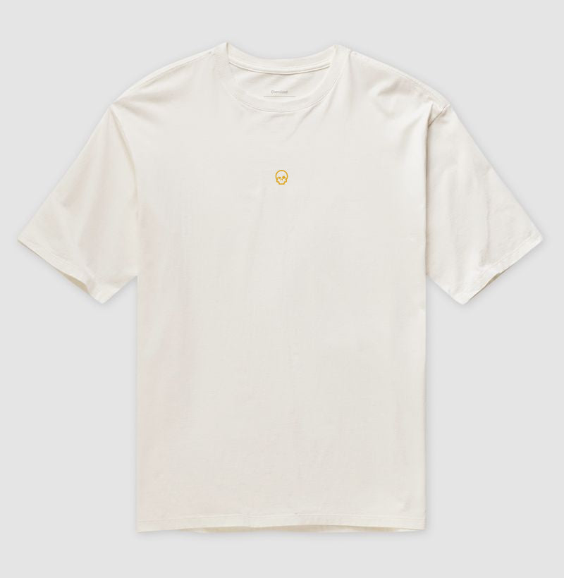 oversized werock skull logo gold