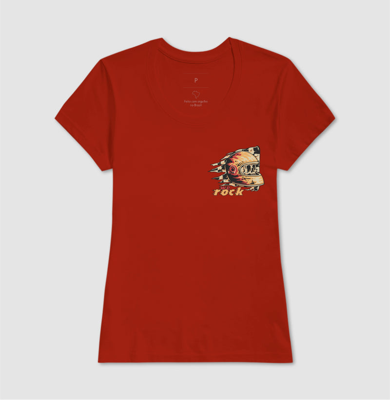 camiseta werock helmet racing feminina